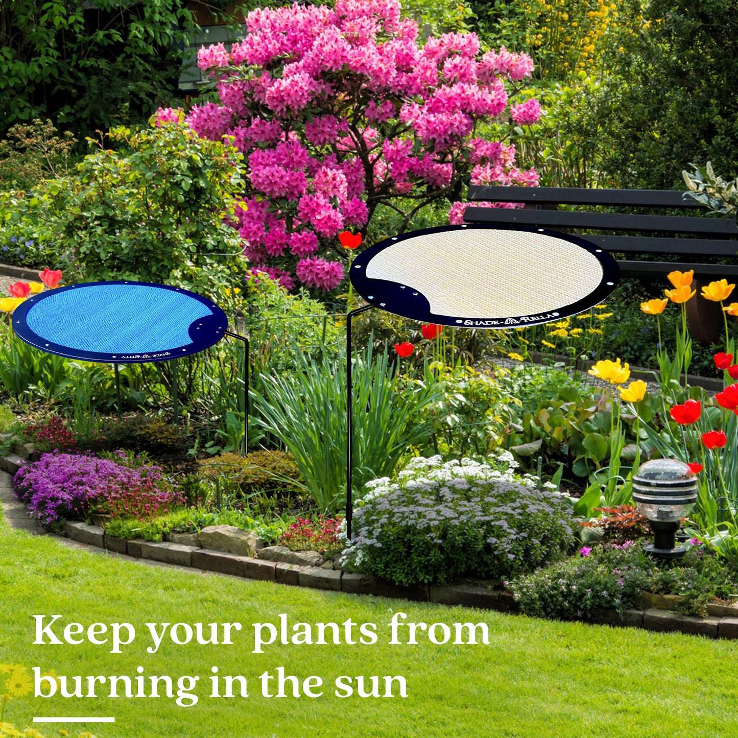 Circle Shade-A-Rella, plant shade, Plant Umbrella, Choose your size