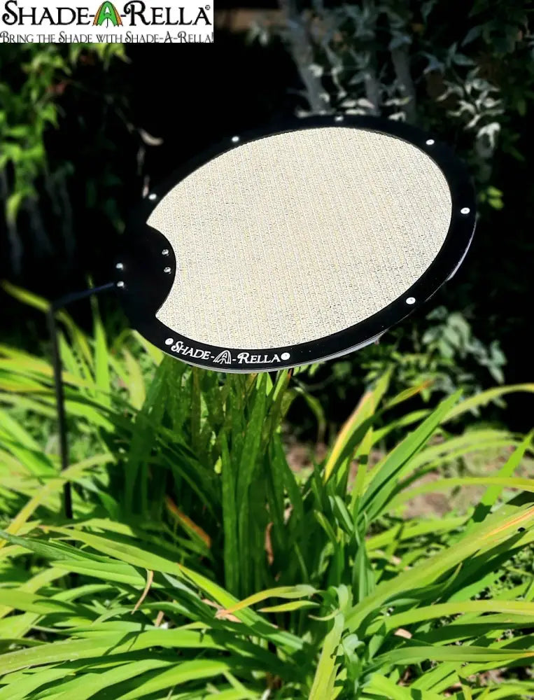 Circle Shade-A-Rella plant shade Plant Umbrella Choose your size 18’’ Circle Shade-A-Rella / Yellow/ tan 90% cloth