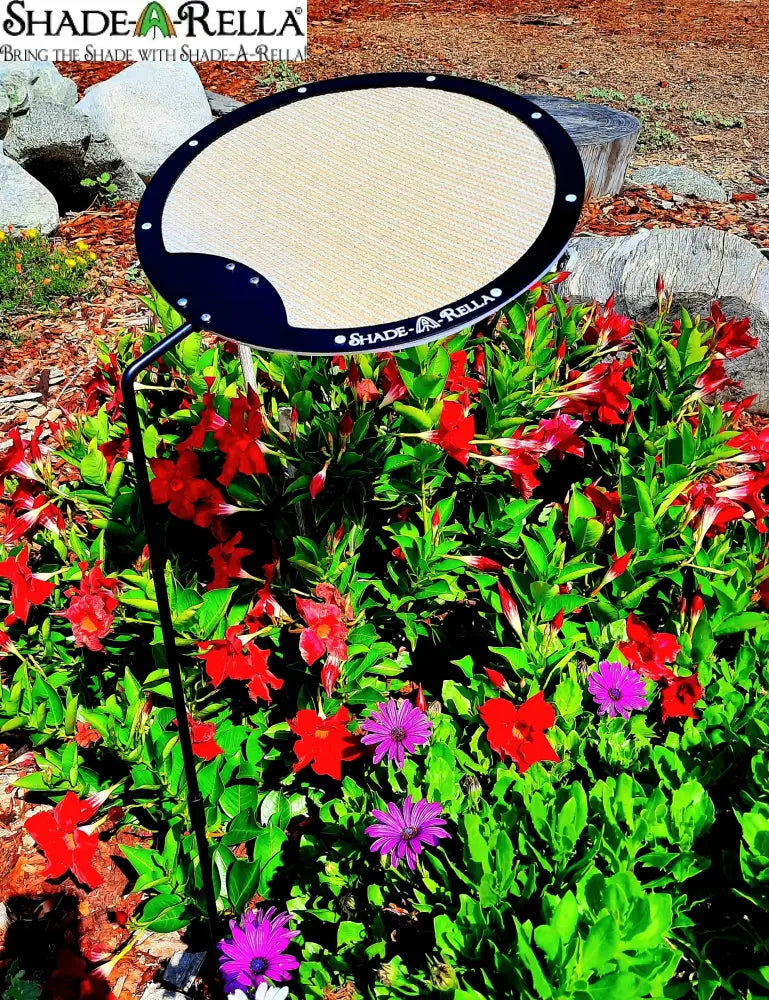 Circle Shade-A-Rella plant shade Plant Umbrella Choose your size 24’’ Circle Shade-A-Rella / Yellow/ tan 90% cloth