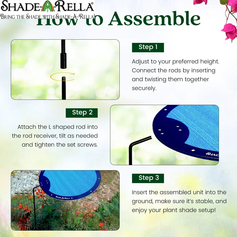 Circle Shade-A-Rella plant shade Plant Umbrella Choose your size Shade Device