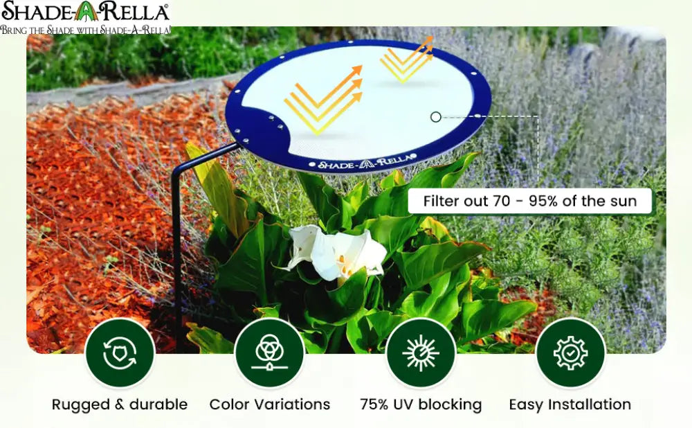 Circle Shade-A-Rella plant shade Plant Umbrella Choose your size Shade Device