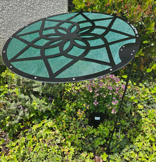 New Color!  Green 24" Mandala plant shade!  85% shading cloth. Plant umbrella, shade for plants