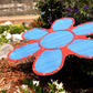 24 inch Flower, Red frame with 86% blue shade cloth