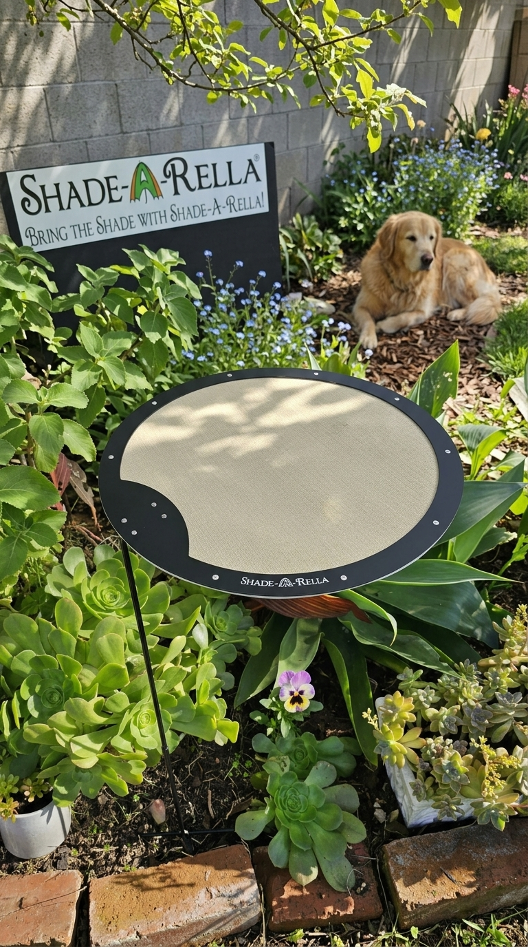 Circle Shade-A-Rella, plant shade, Adjustable Plant Umbrella, Choose your size