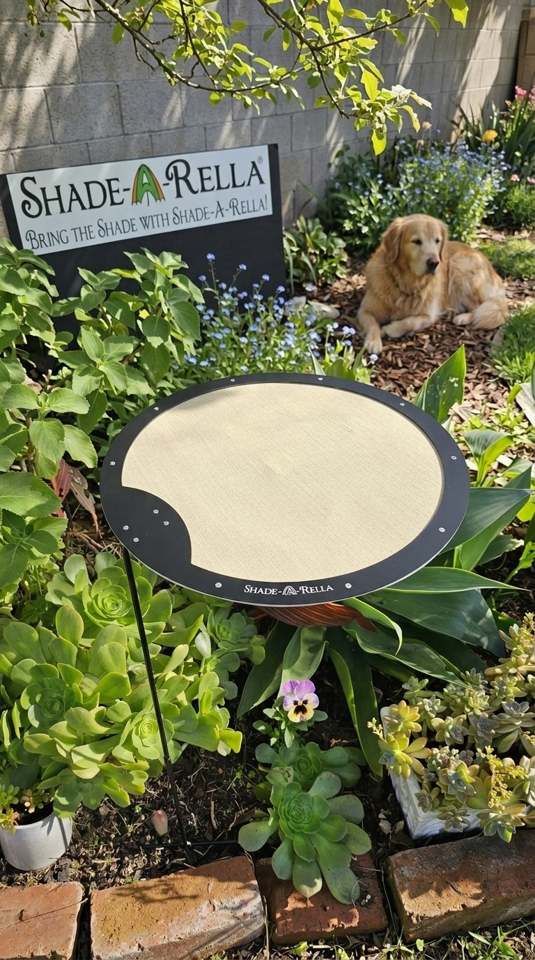 Circle Shade-A-Rella, plant shade, Adjustable Plant Umbrella, Choose your size