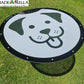 Limited Edition! Introducing the Pup-A-Rella! 24’’ round 70% shade cloth printed Puppy face plant shade plant umbrella