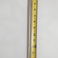 The Shade-A-Rella 7.5-inch small Flower with red frame and dark green 95% shade cloth is shown next to a measuring tape on a light textured background, highlighting its size and suitability for plant shading.