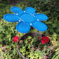 7.5 inch small Blue frame with blue cloth Flower plant shade