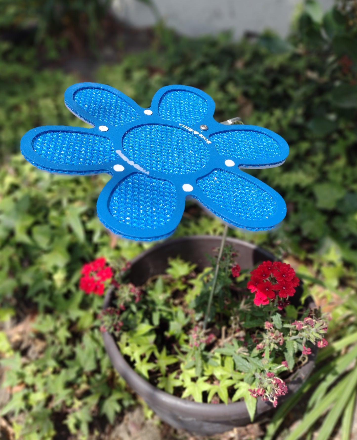 7.5 inch small Blue frame with blue cloth Flower plant shade