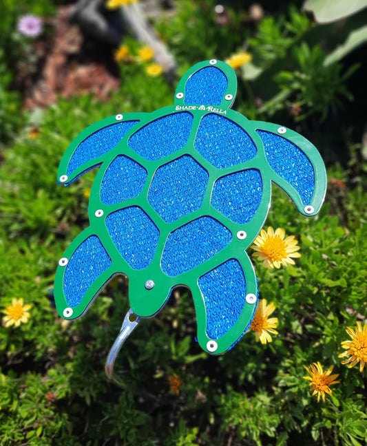 10 inch small Turtle, Green frame with Blue 85% shade cloth, LIMITED EDITION