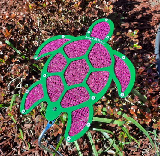 10 inch small Turtle, Green frame with 60% Magenta shade cloth