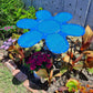 24 inch Flower, Dark blue frame with 86% blue cloth Plant Shade