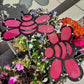 10 inch small Bee, black with PINK 70% cloth