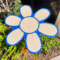 24" Flower plant shade, Blue frame/ yellow 85% shade cloth