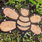 10 inch small Bee with Orange shimmer cloth, 100% shade cloth holder Halloween bee!