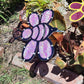 10 inch small Pink Shimmer Bee Shade-a-rella Shade Cloth Holder 100% shade