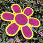 7.5 inch Yellow/ Magenta small flower Shade-a-Rella, shade for plants 60%